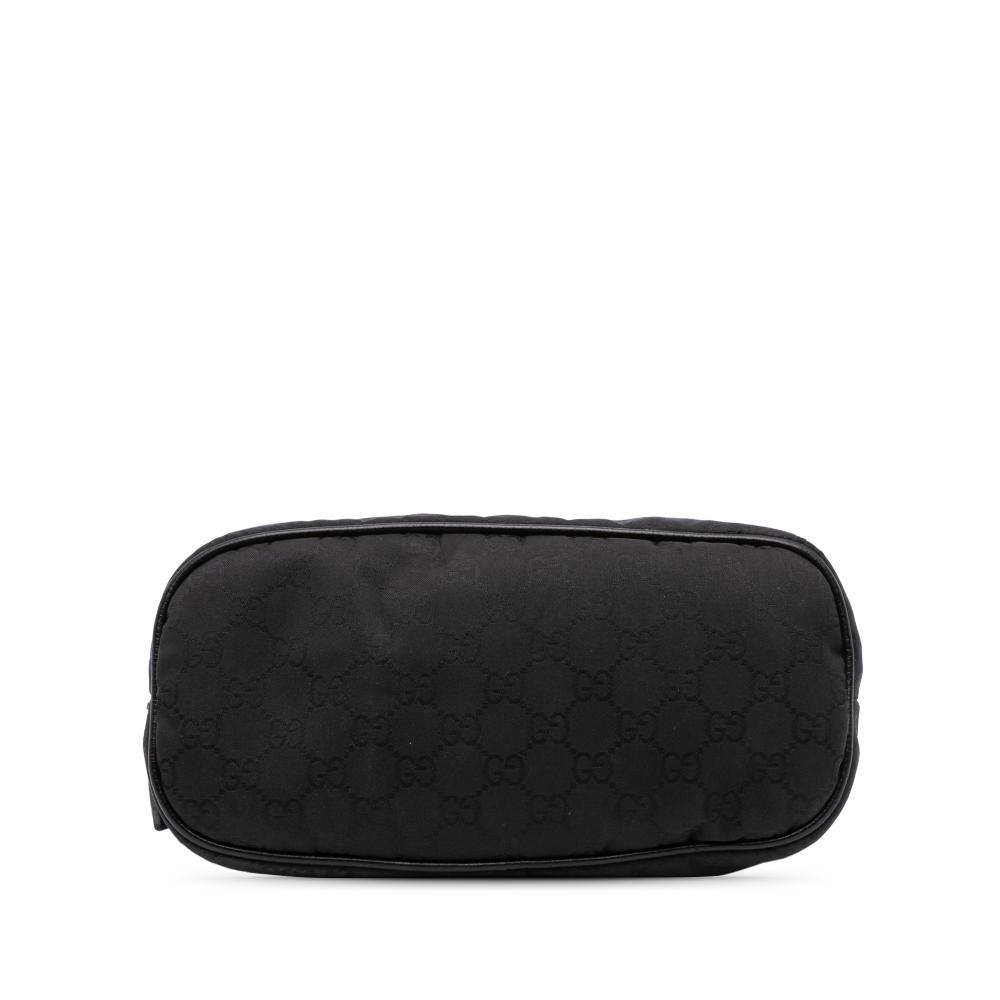 Gucci B Gucci Black Nylon Fabric Mini GG Dome Satchel Italy