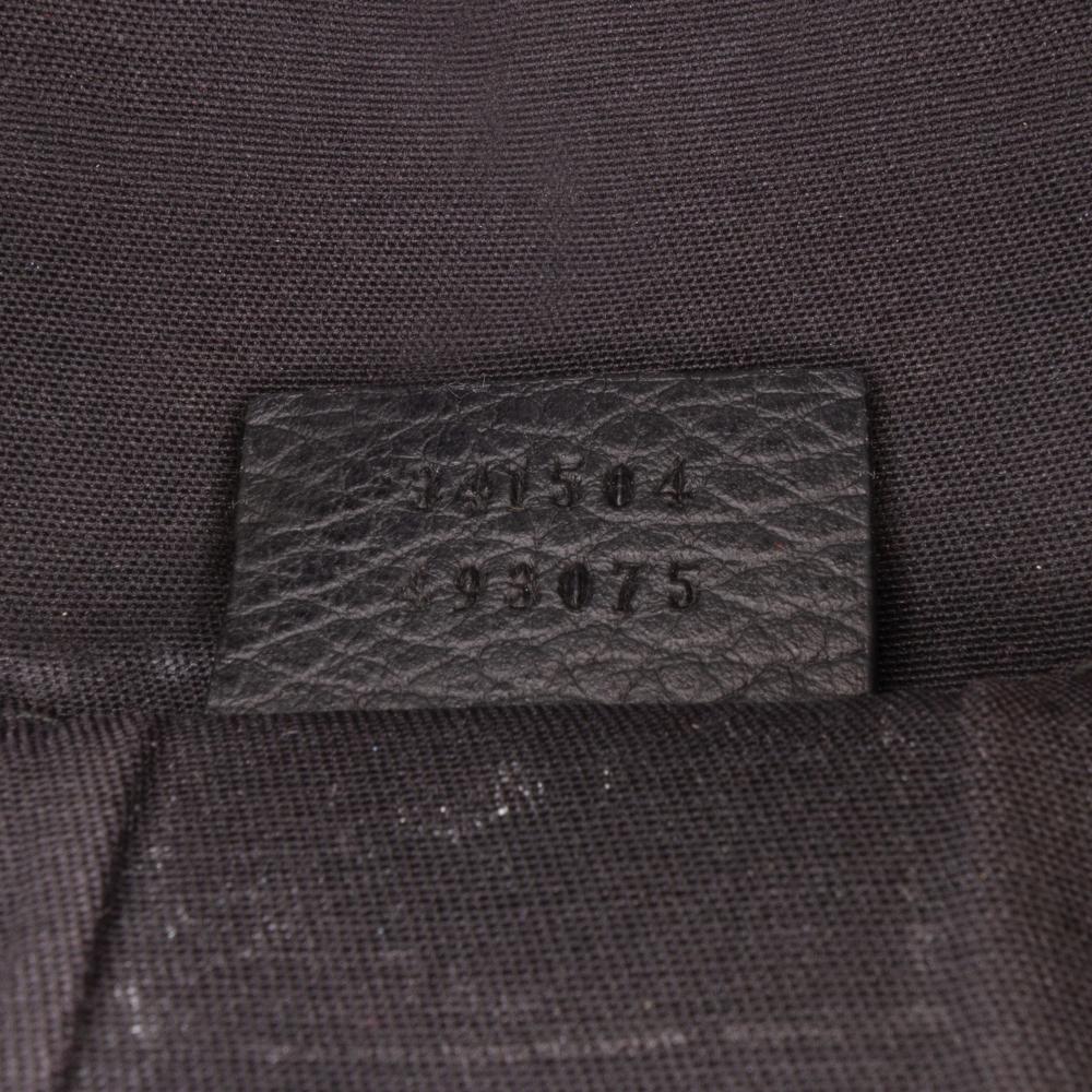 Gucci B Gucci Black Nylon Fabric Mini GG Dome Satchel Italy