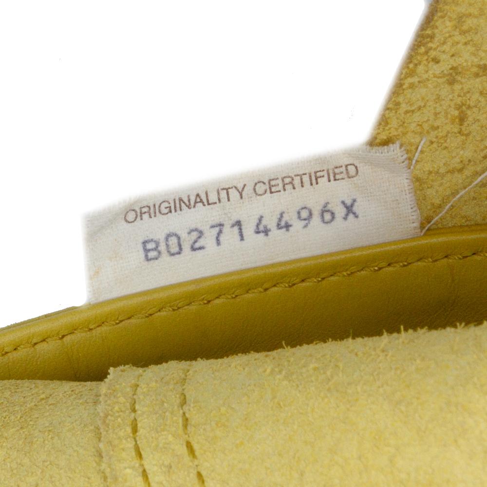 Bottega Veneta B Bottega Veneta Yellow Calf Leather Intrecciomirage Butterfly Tote Italy
