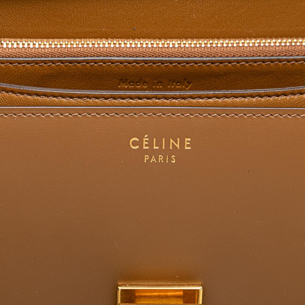 Celine B Celine Brown Calf Leather Medium skin Classic Box Italy