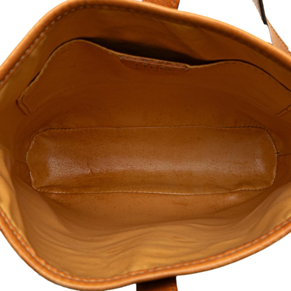 Celine B Celine Brown Beige Coated Canvas Fabric Macadam Crossbody Italy