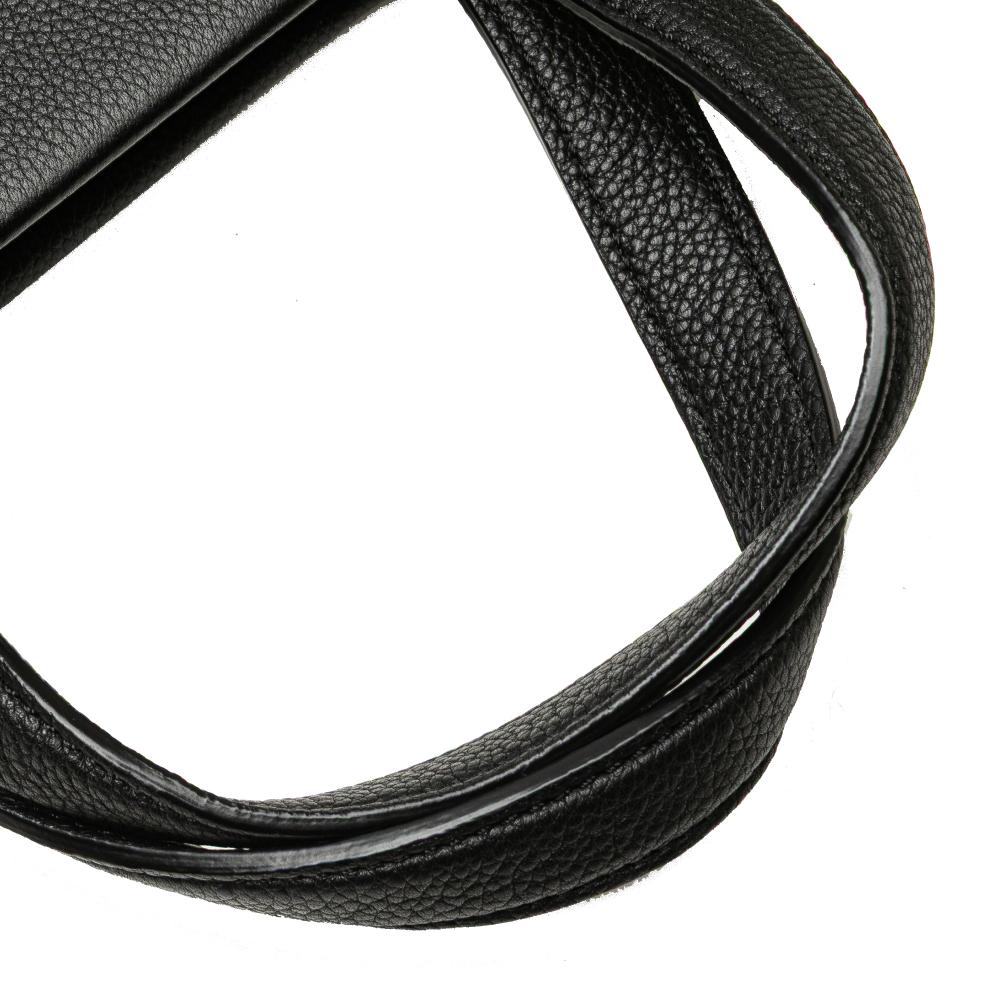 Fendi B Fendi Black Calf Leather Medium Roma Go To Shopper Satchel Italy