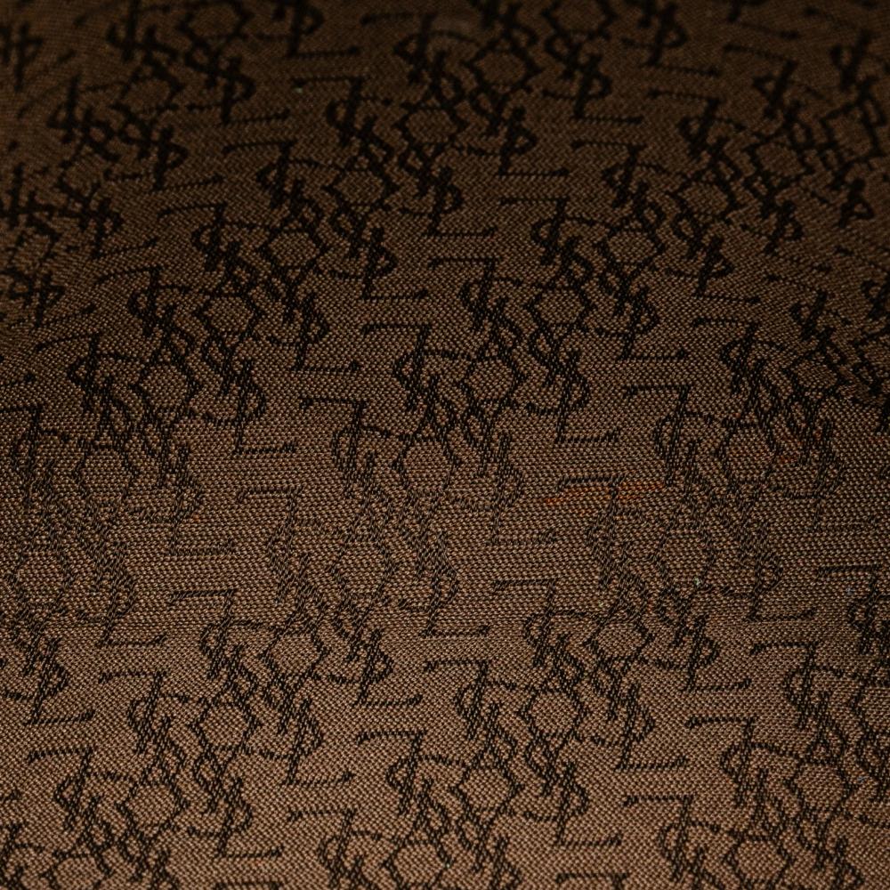 Saint Laurent B Saint Laurent Brown Mocha PVC Plastic Flap Crossbody France