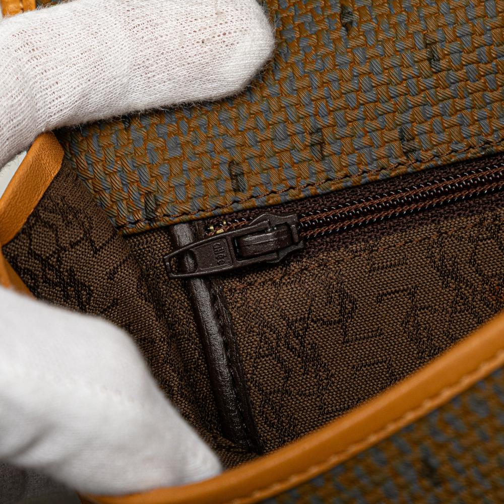 Saint Laurent B Saint Laurent Brown Mocha PVC Plastic Flap Crossbody France