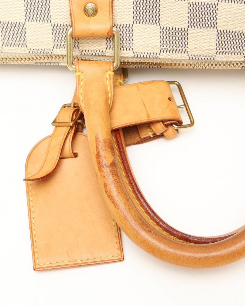 Louis Vuitton Damier Azur Keepall Bandoulière 55 Weekend Bag