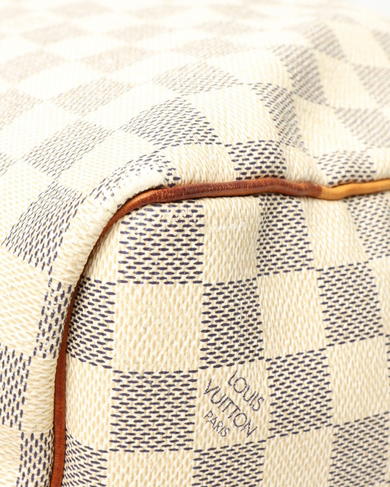 Louis Vuitton Damier Azur Keepall Bandoulière 55 Weekend Bag