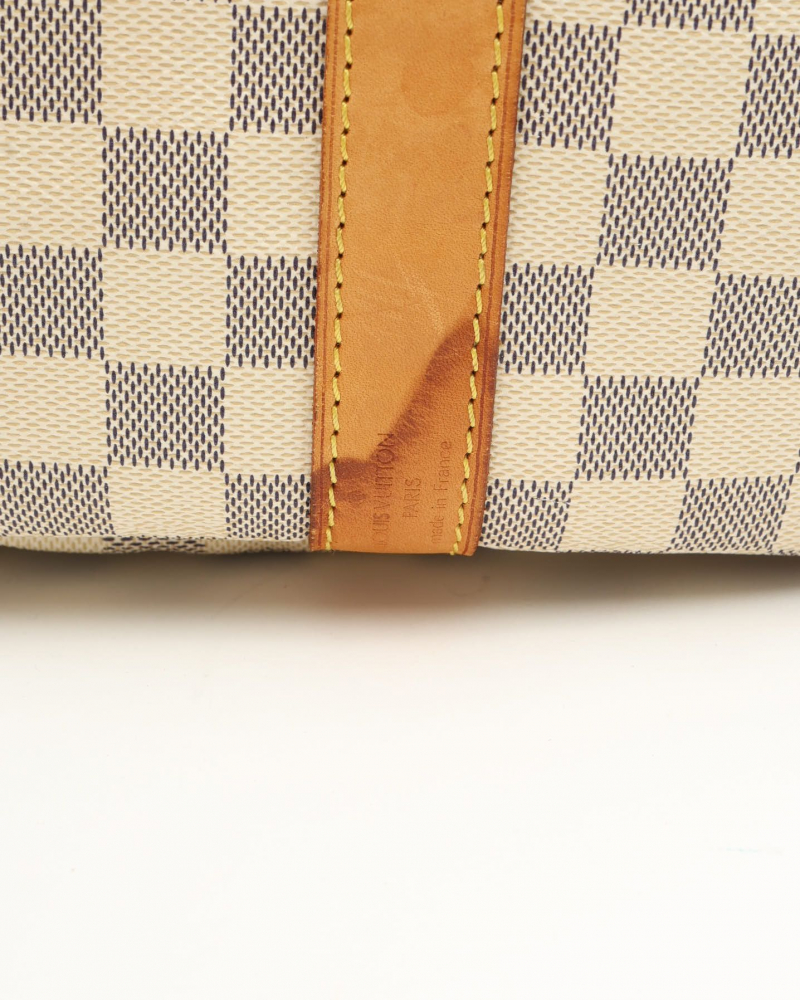 Louis Vuitton Damier Azur Keepall Bandoulière 55 Weekend Bag