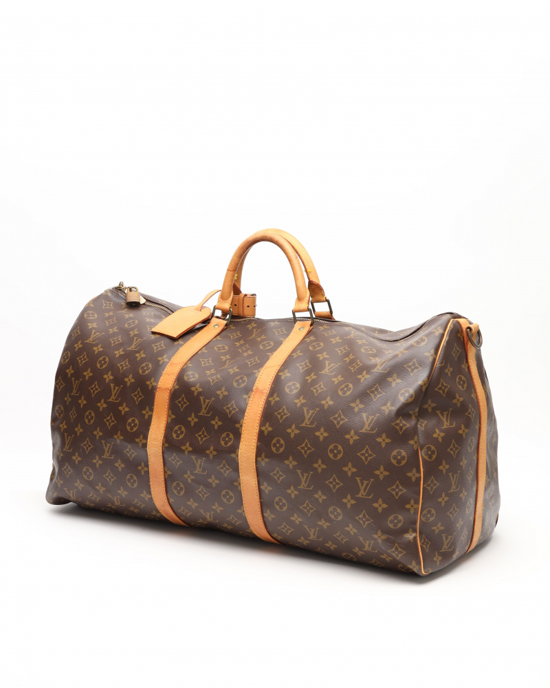 Louis Vuitton Monogram Keepall 60 Bandoulière Weekend Bag