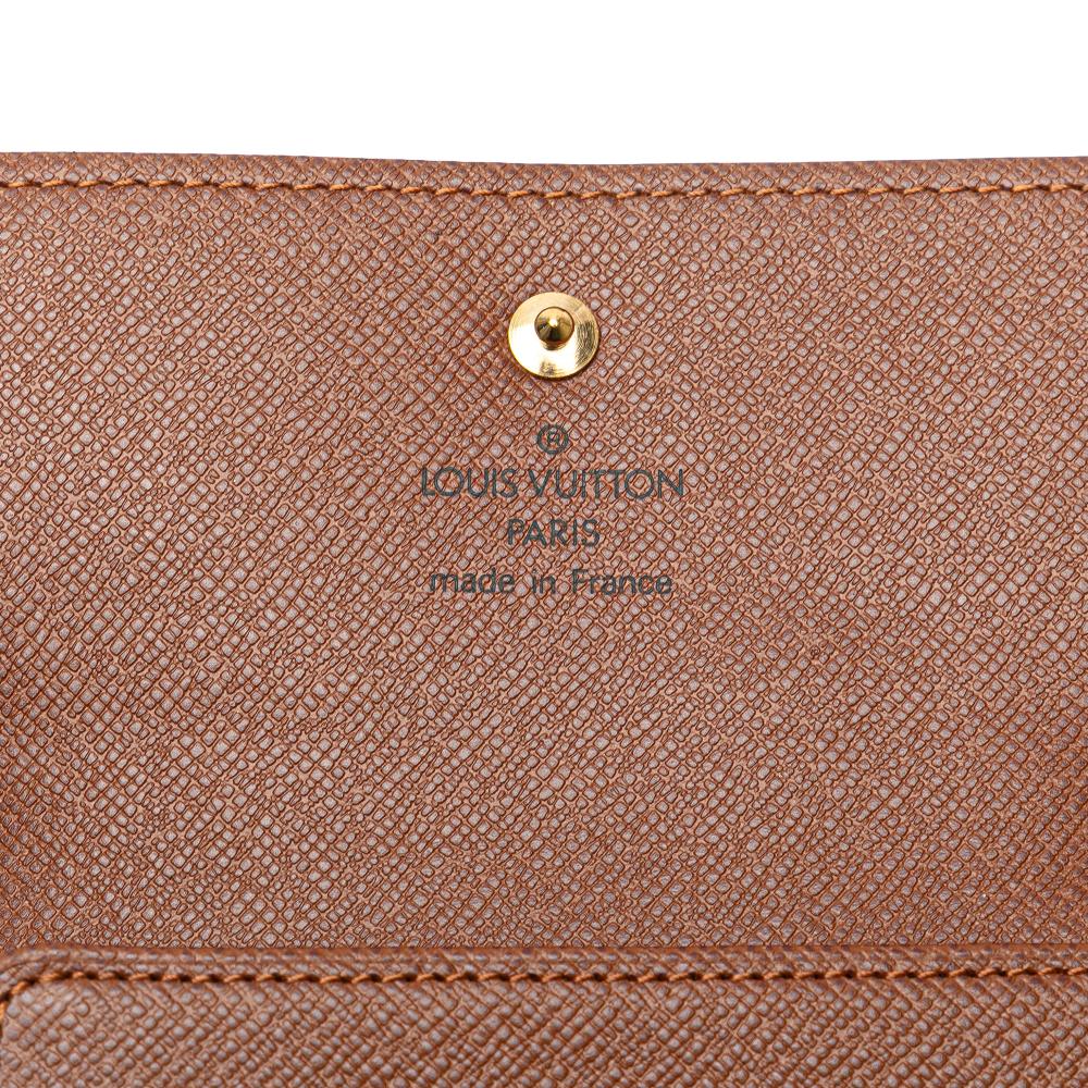 Louis Vuitton AB Louis Vuitton Brown Monogram Canvas Canvas Monogram Portefeuille Elise Wallet France