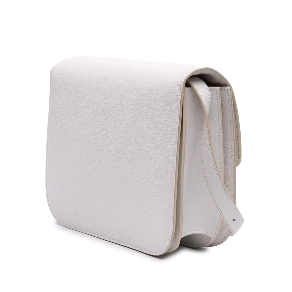 Celine B Celine White Calf Leather Medium skin Classic Box Italy
