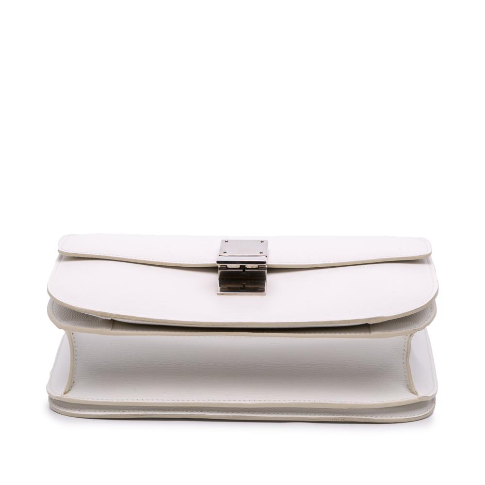 Celine B Celine White Calf Leather Medium skin Classic Box Italy