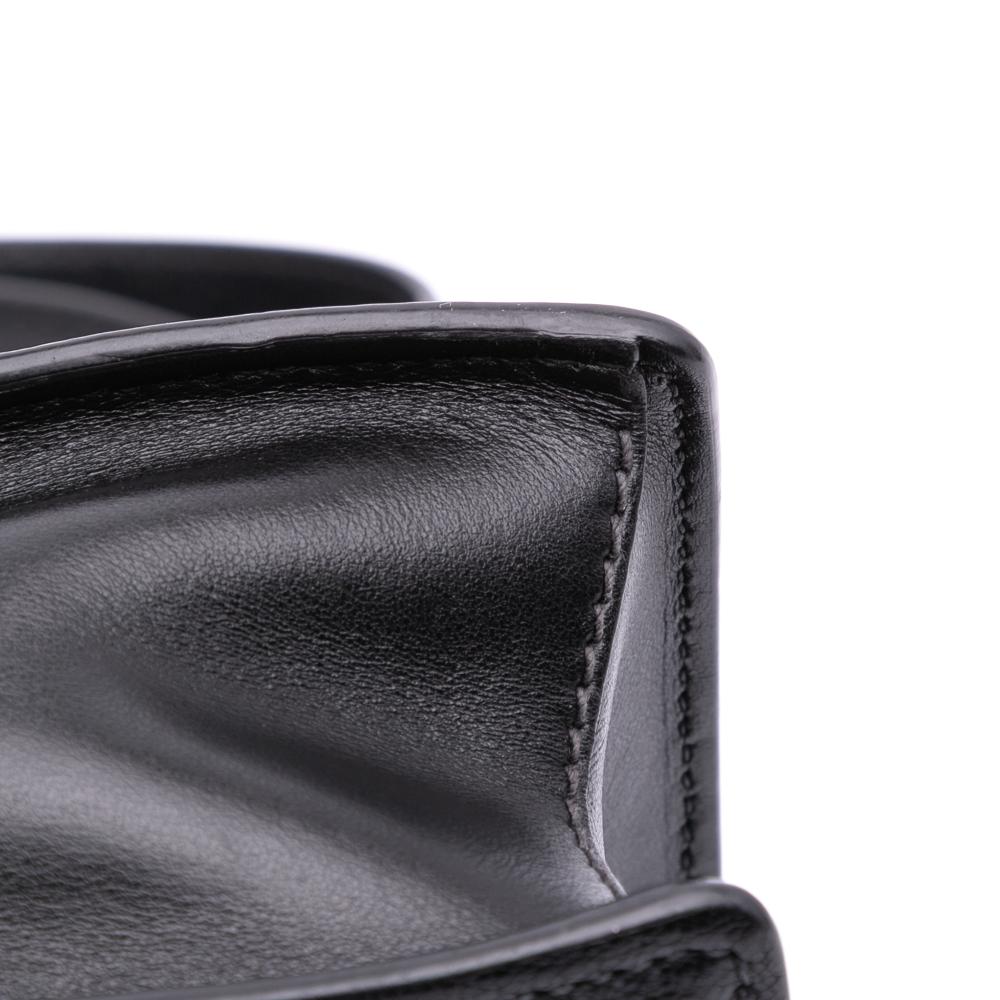 Miu Miu B Miu Miu Black Goatskin Leather Madras Soft Calf Crystal Embellished Crossbody Italy