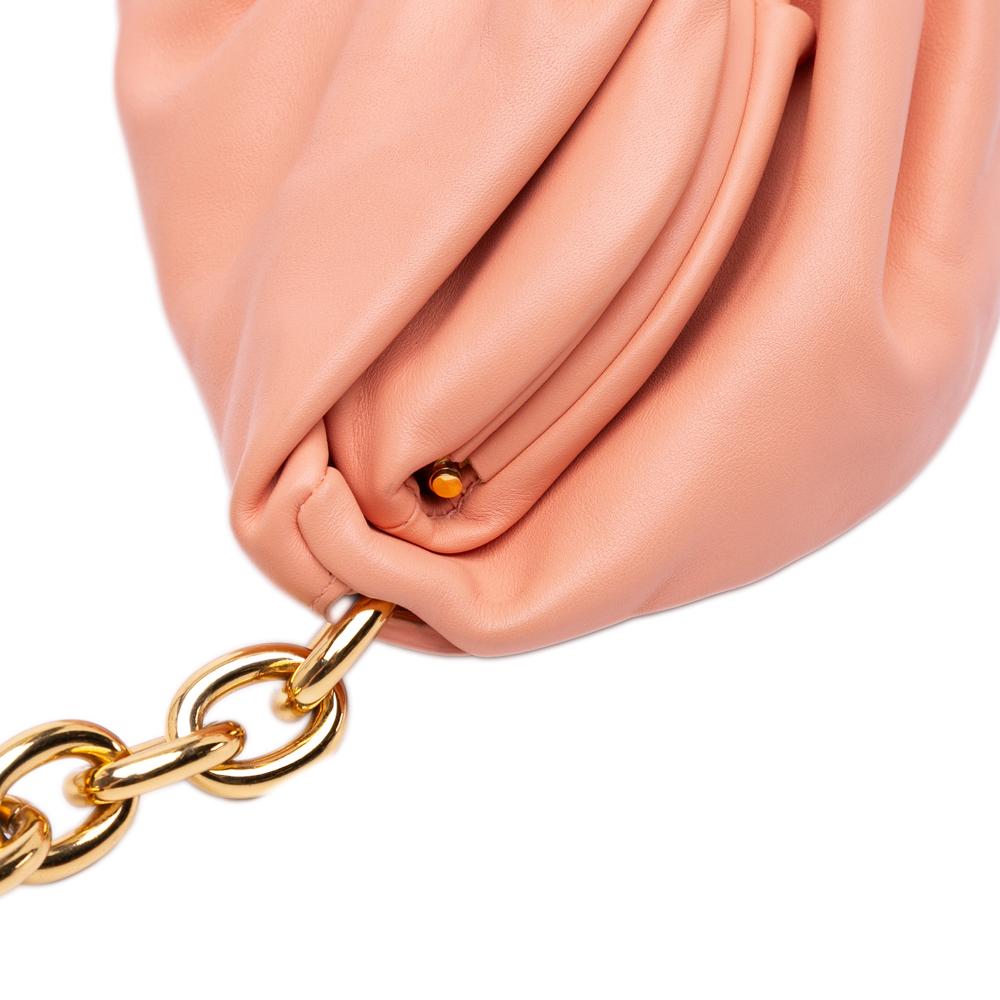 Bottega Veneta B Bottega Veneta Pink Blush Lambskin Leather Leather Lambskin Belt Chain Pouch Italy