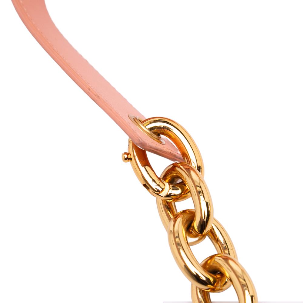 Bottega Veneta B Bottega Veneta Pink Blush Lambskin Leather Leather Lambskin Belt Chain Pouch Italy