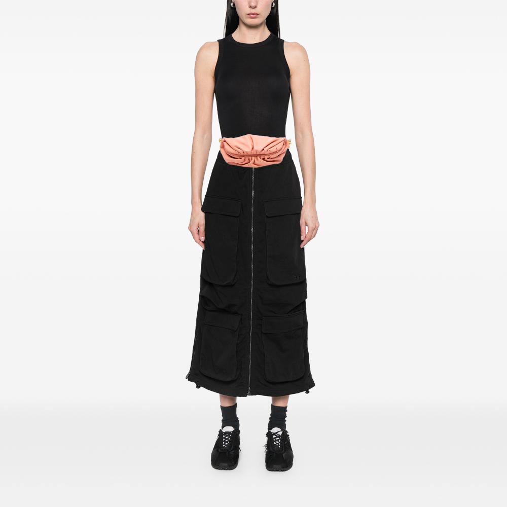 Bottega Veneta B Bottega Veneta Pink Blush Lambskin Leather Leather Lambskin Belt Chain Pouch Italy