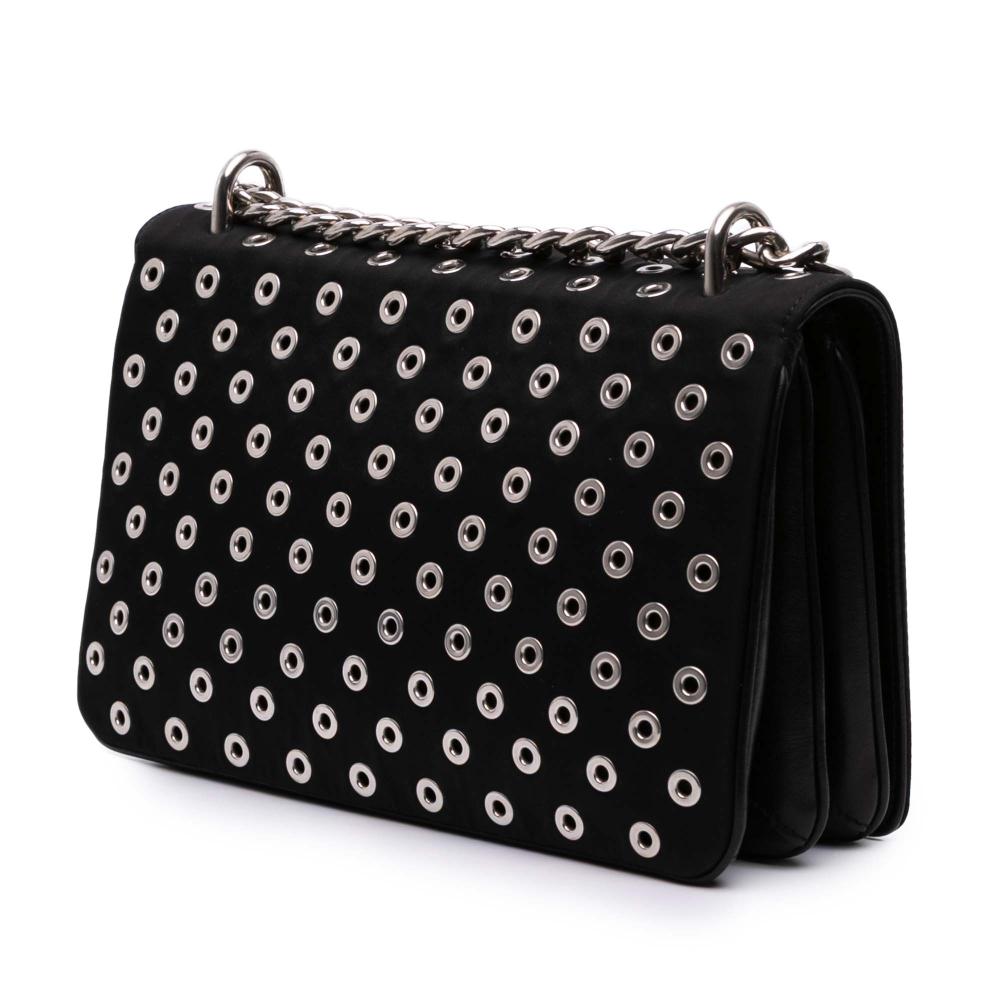 Prada B Prada Black Nylon Fabric Tessuto Grommet Crossbody Italy