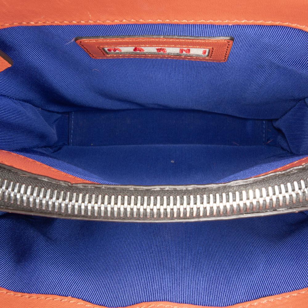 Marni AB Marni Pink Fur Natural Material Shearling Chain Crossbody Italy