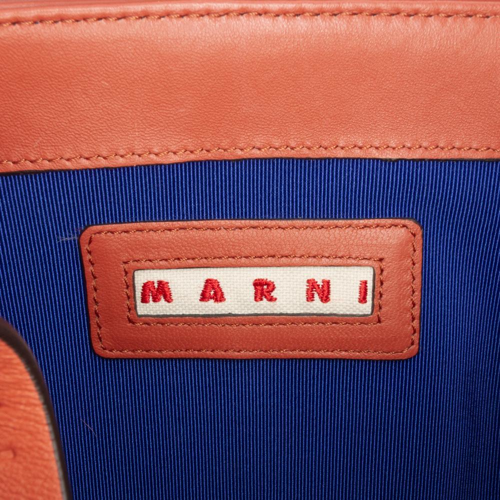 Marni AB Marni Pink Fur Natural Material Shearling Chain Crossbody Italy