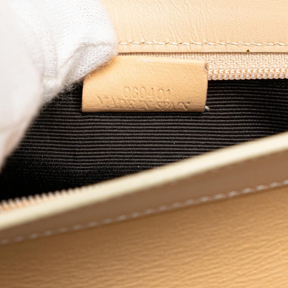 Loewe AB LOEWE Brown Caramel Calf Leather Studded Clutch Spain