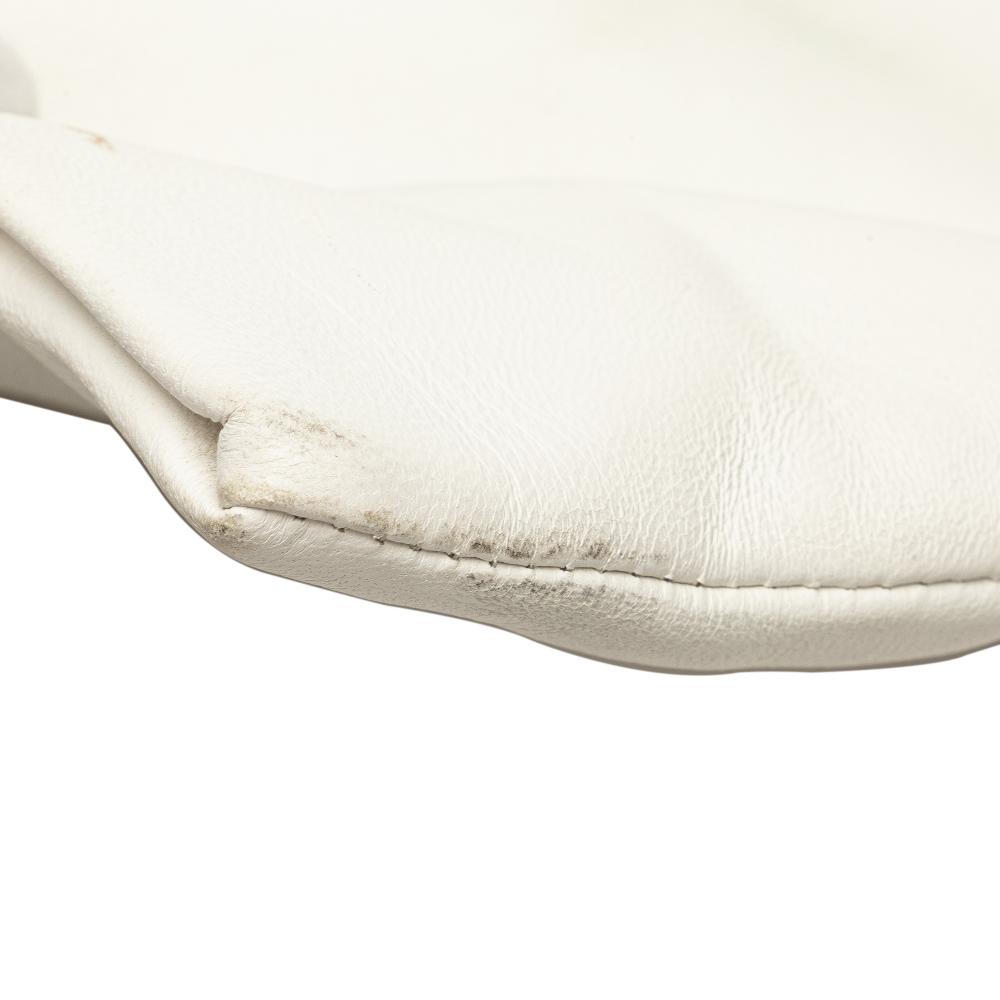 Gucci B Gucci White Calf Leather Medium 1970 Hobo Italy