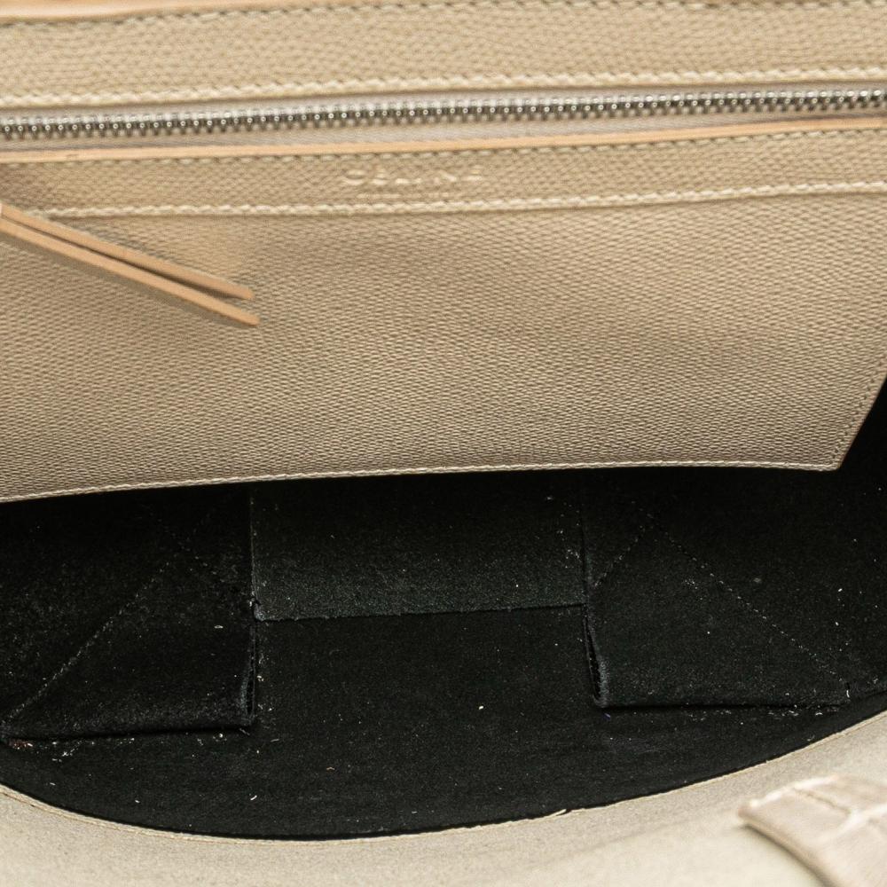 Celine B Celine White Off White with Black Calf Leather Small Bicolor Vertical Cabas Italy