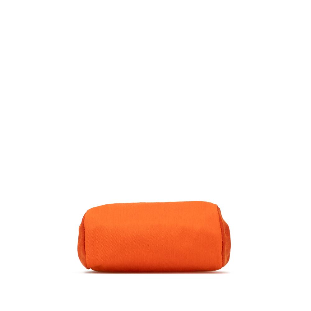 Hermès B Hermès Orange with Brown Dark Brown Canvas Fabric Toile Herbag TPM France