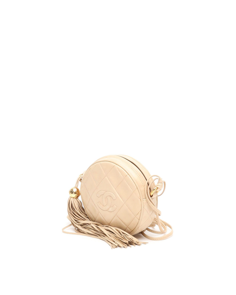 Chanel CC Round Fringe Shoulder Bag