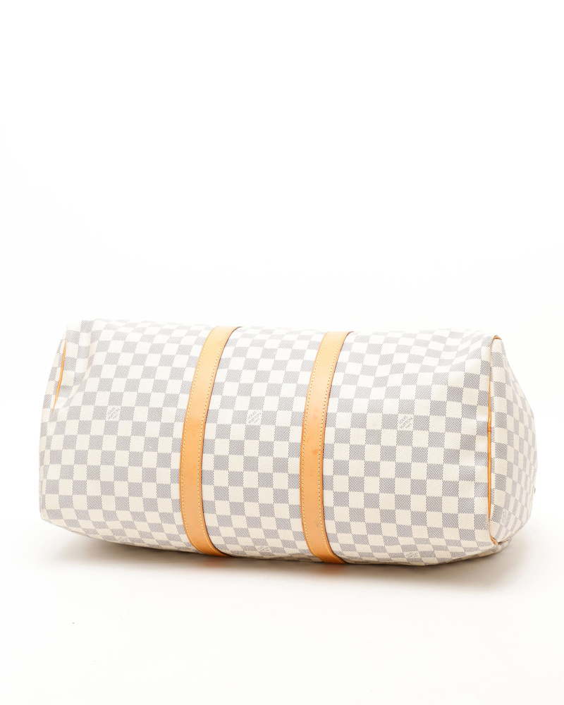 Louis Vuitton Damier Azur Keepall 50 Weekend Bag