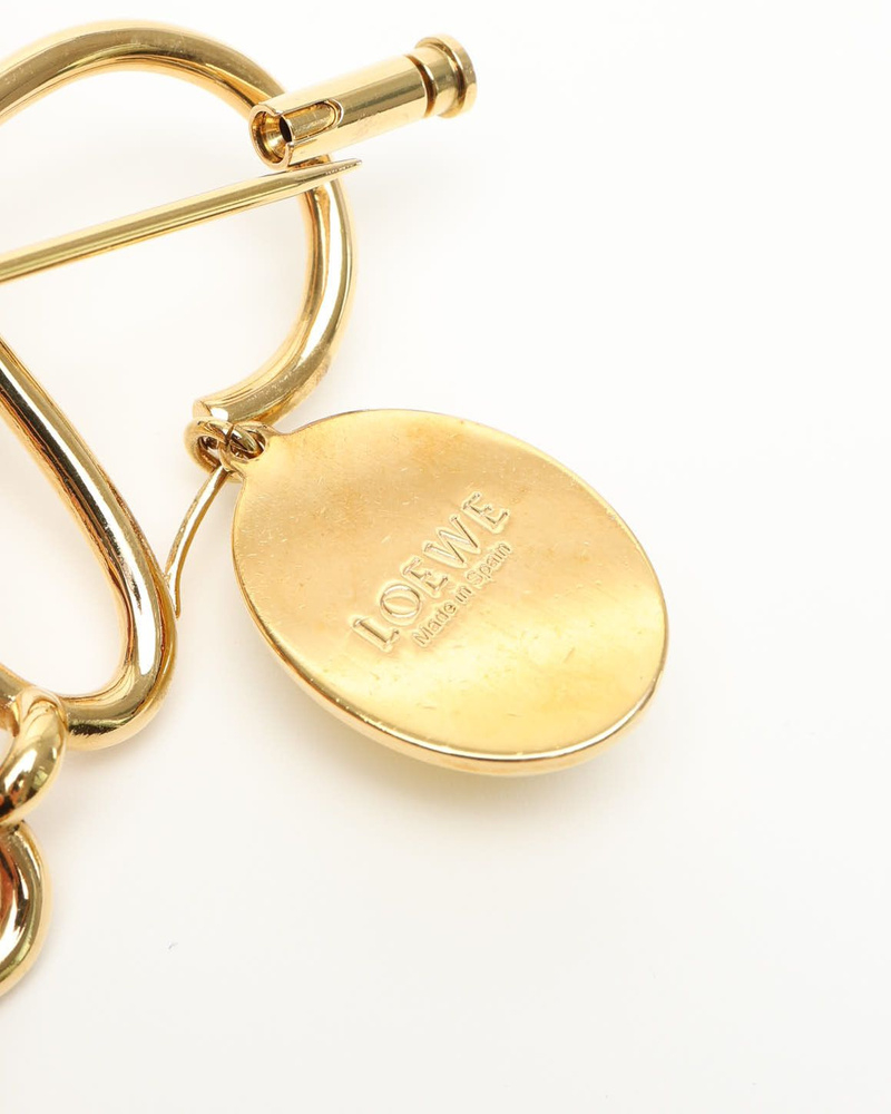 Loewe Anagram Color Stone Brooch