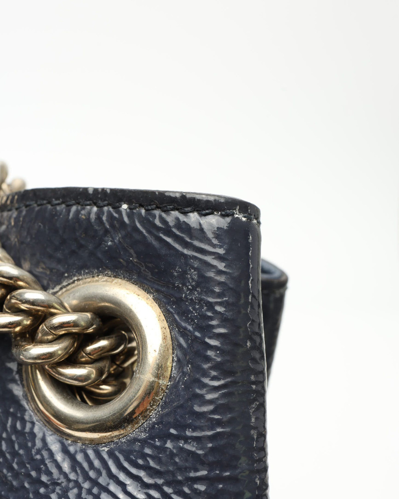 Gucci Medium Patent Soho Chain Tote Bag