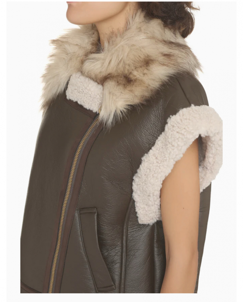 Pinko Gema Gilet Aviator