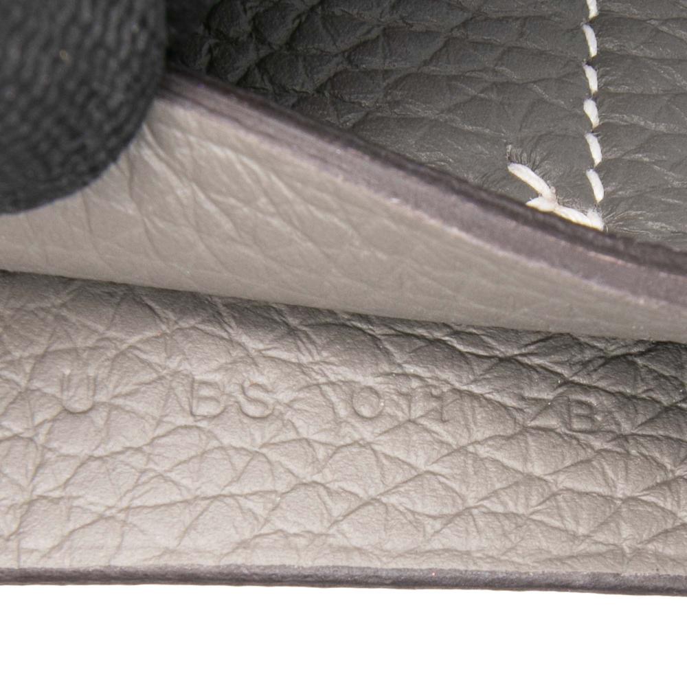 Hermès AB Hermès Gray Calf Leather Taurillon Clemence Cabasellier 46 France