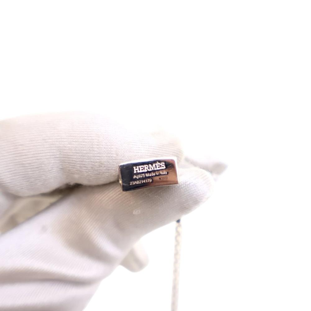 Hermès Silver SV925 / Sterling Silver Metal Sterling Silver Amulettes Kelly Pendant Necklace Italy