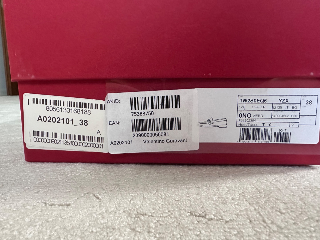 Valentino Garavani VLogo Kette Leder Slipper