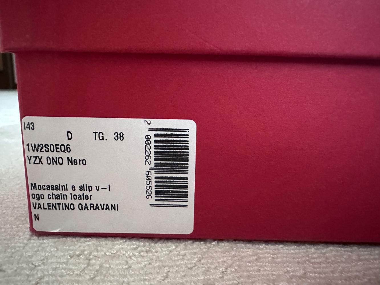 Valentino Garavani VLogo Kette Leder Slipper