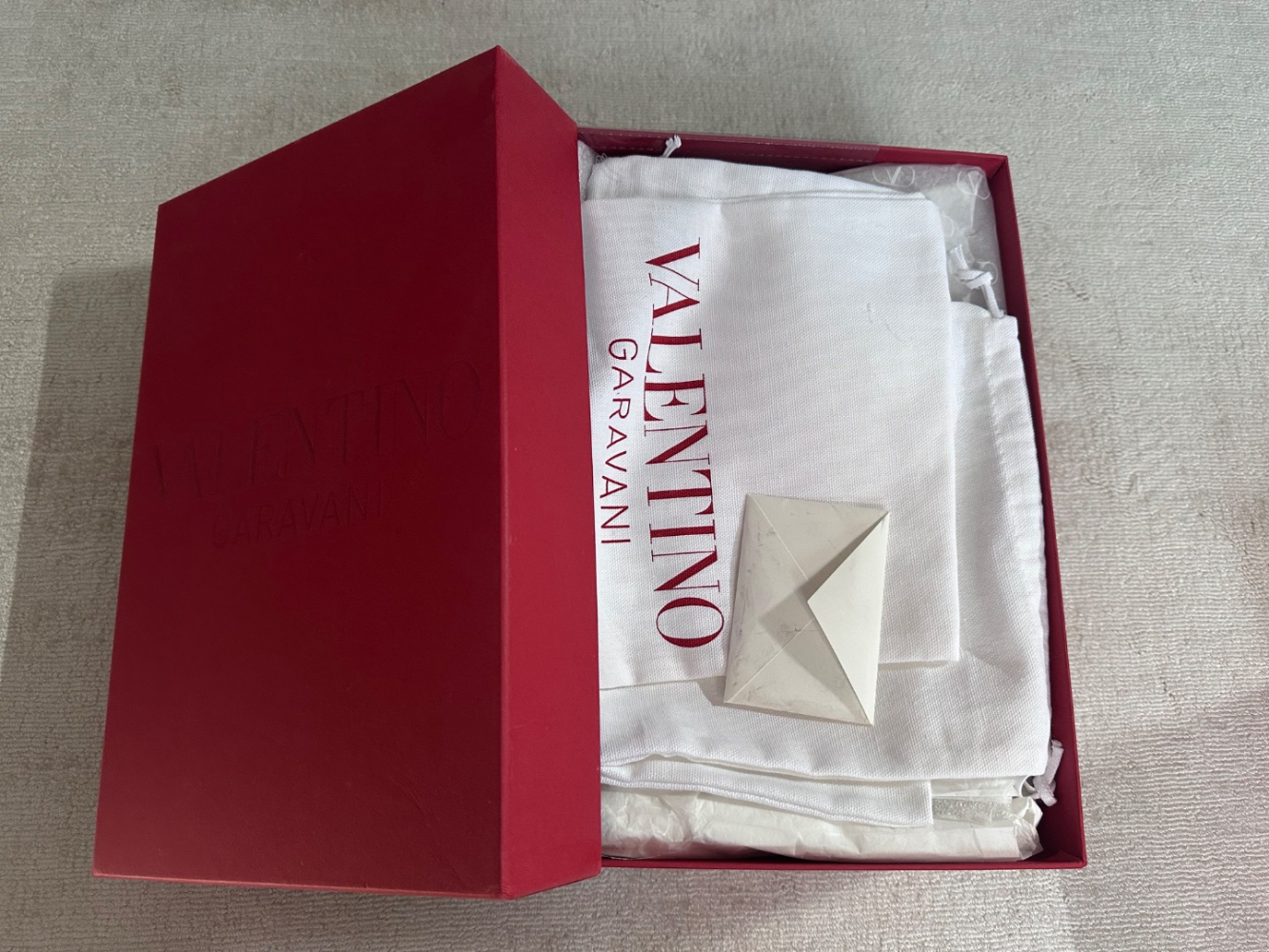 Valentino Garavani VLogo Kette Leder Slipper