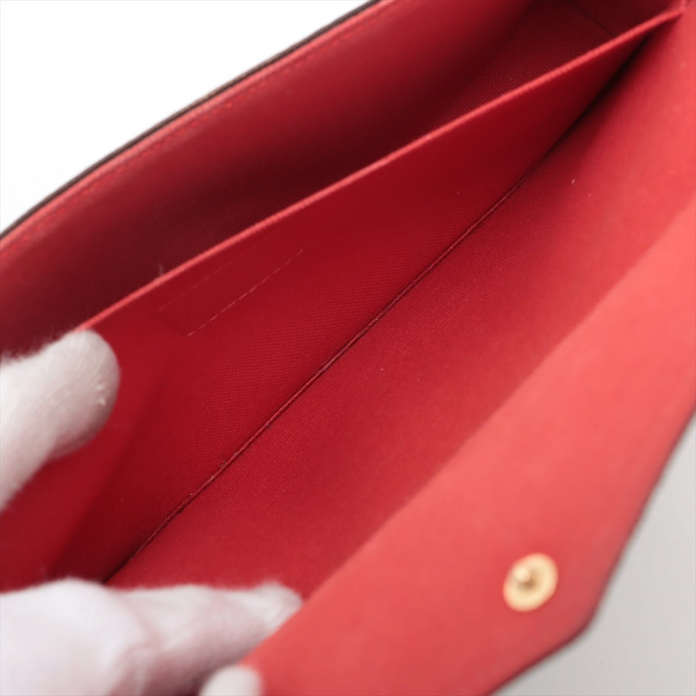 Louis Vuitton Felicie Canvas Pouch Clutch Damier Ebene