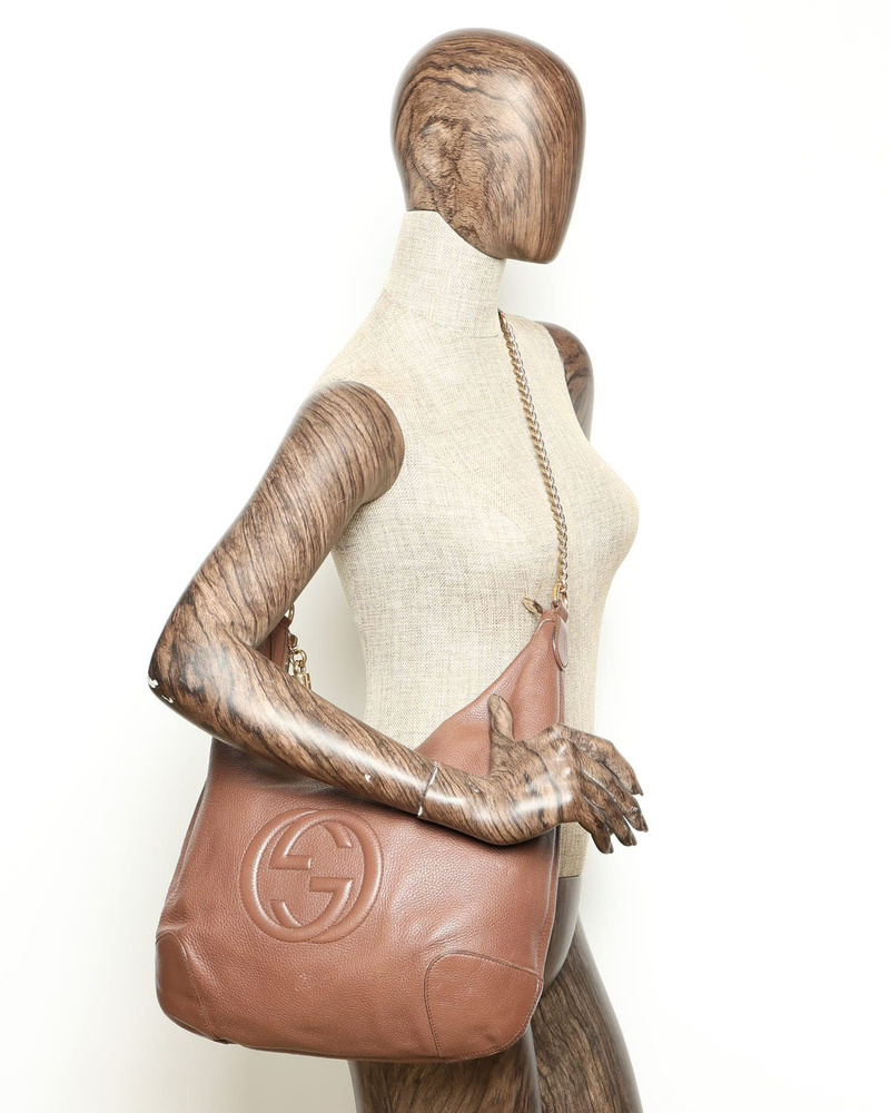 Gucci Soho Tassel Chain Hobo Bag