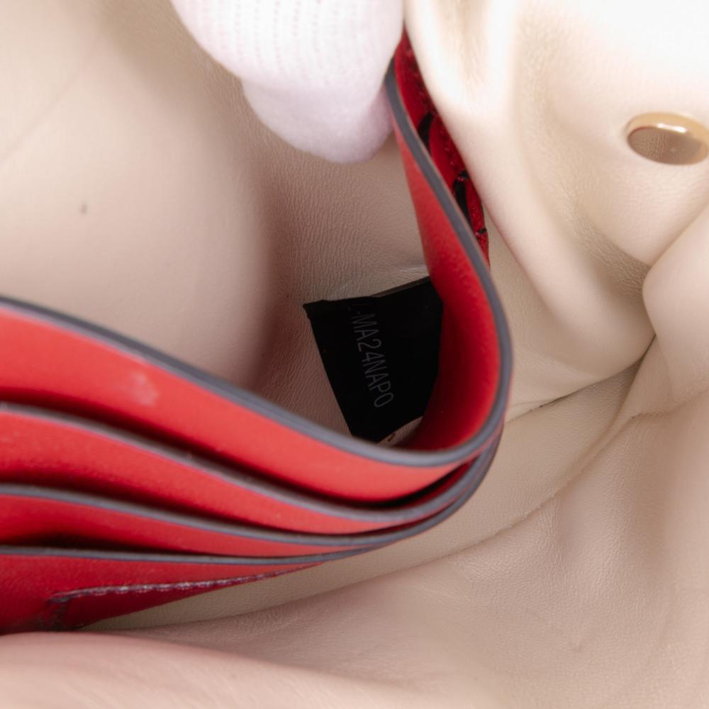 Valentino B Valentino Brown Light Beige Nappa Leather Leather Nappa Rockstud Spike Crossbody Italy