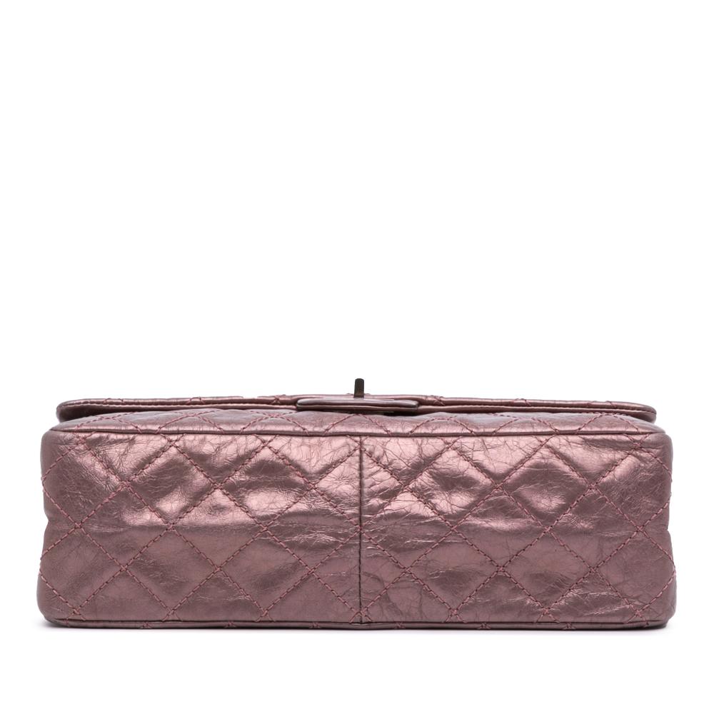 Chanel B Chanel Pink Calf Leather Reissue 2.55 Aged Metallic skin Double Flap 226 France