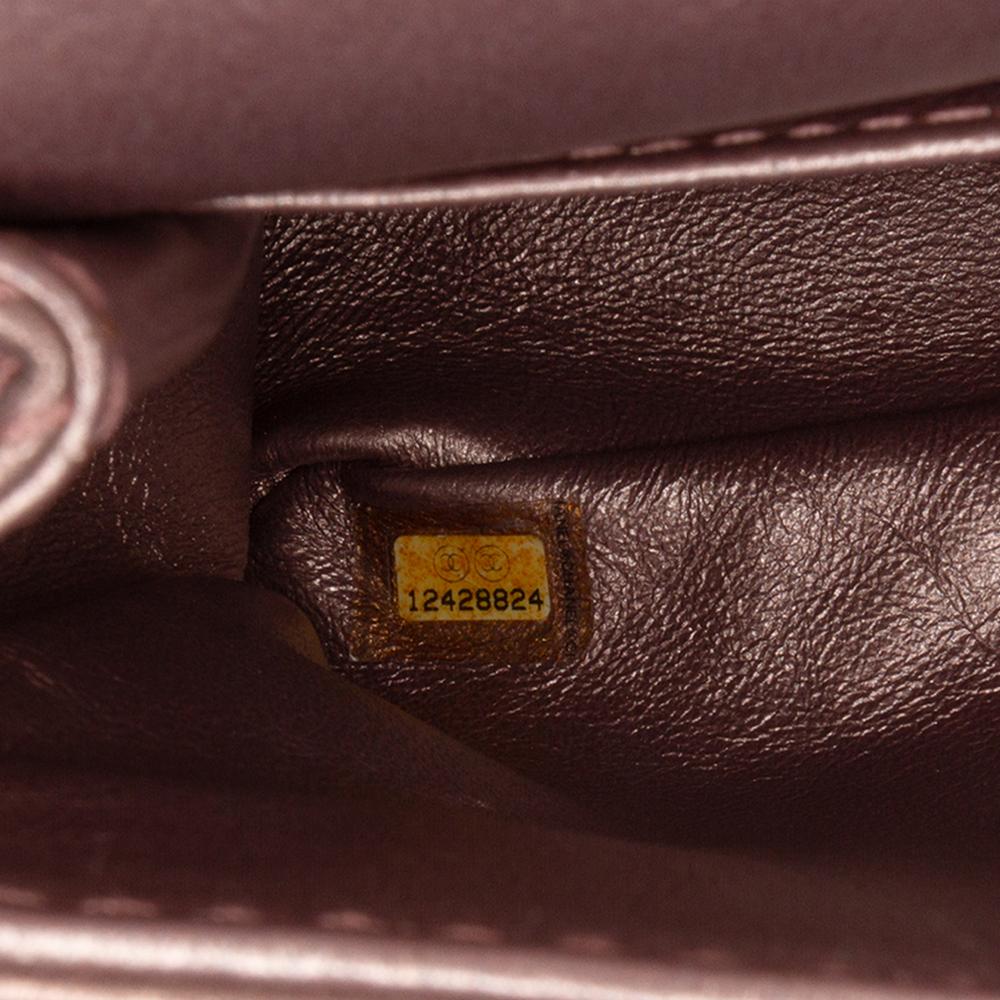 Chanel B Chanel Pink Calf Leather Reissue 2.55 Aged Metallic skin Double Flap 226 France