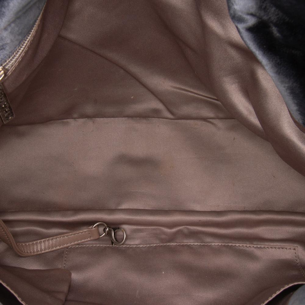 Chanel B Chanel Black Satin Fabric Extra Large CC Quilted Single Flap Italy