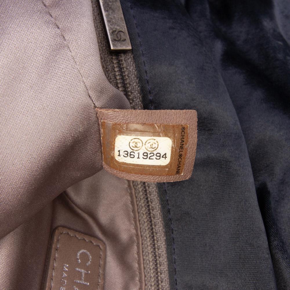 Chanel B Chanel Black Satin Fabric Extra Large CC Quilted Single Flap Italy