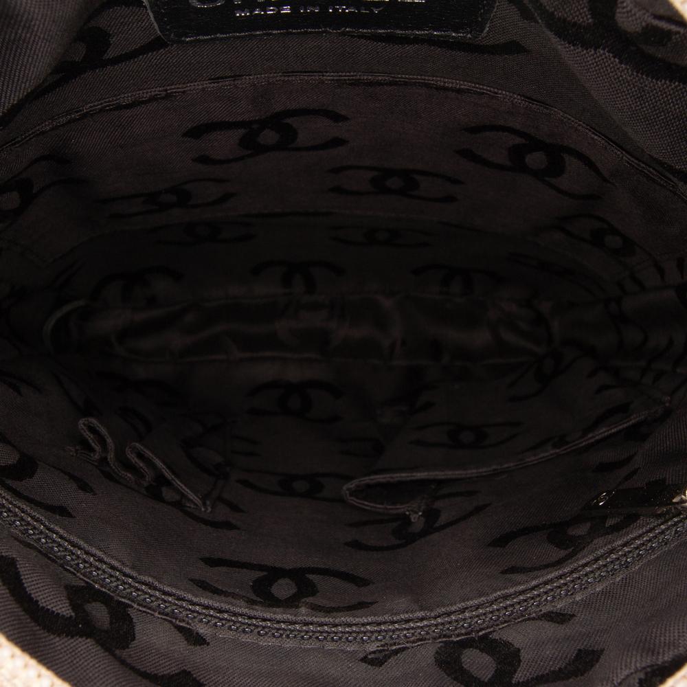 Chanel B Chanel Brown Beige with Black Lambskin Leather Leather Lambskin Cambon Ligne Crossbody Italy