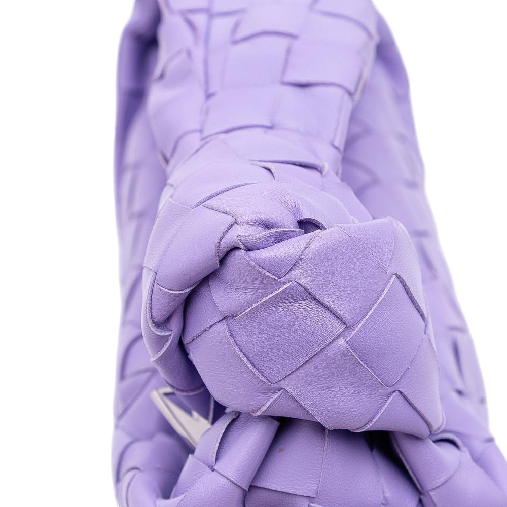Bottega Veneta AB Bottega Veneta Purple Nappa Leather Leather Mini Nappa Intrecciato Jodie Italy
