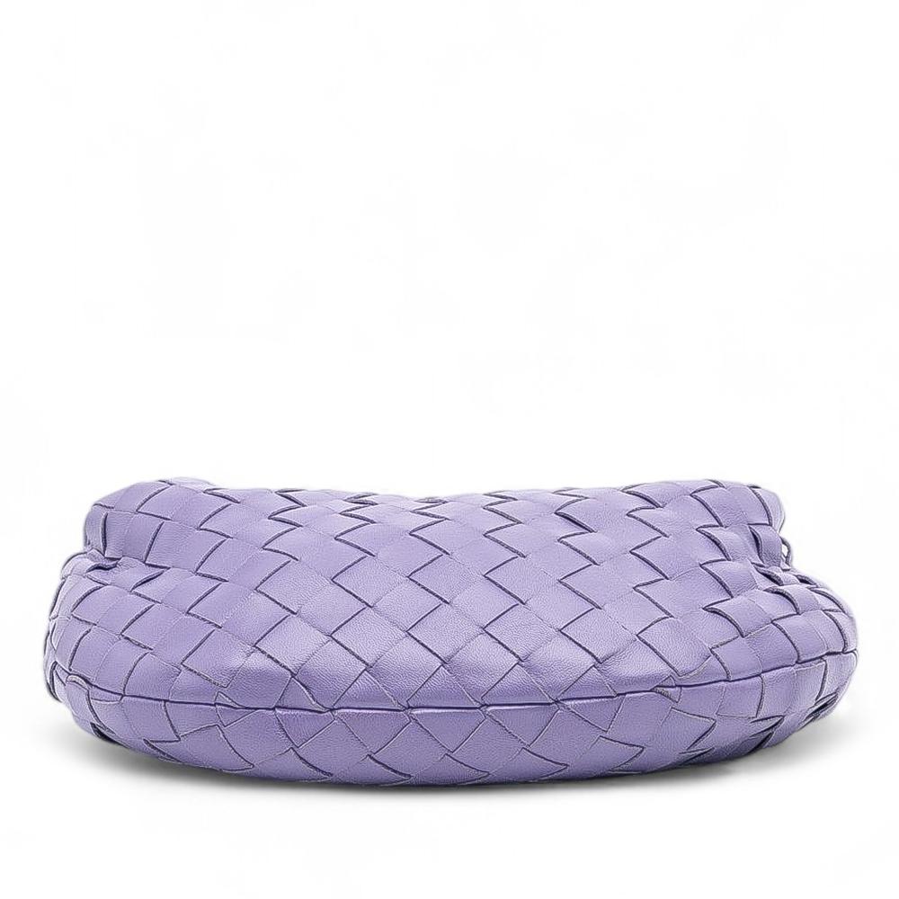 Bottega Veneta B Bottega Veneta Purple Nappa Leather Leather Mini Nappa Intrecciato Jodie Italy