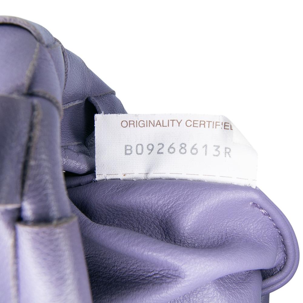 Bottega Veneta B Bottega Veneta Purple Nappa Leather Leather Mini Nappa Intrecciato Jodie Italy