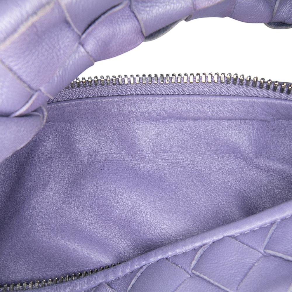 Bottega Veneta B Bottega Veneta Purple Nappa Leather Leather Mini Nappa Intrecciato Jodie Italy