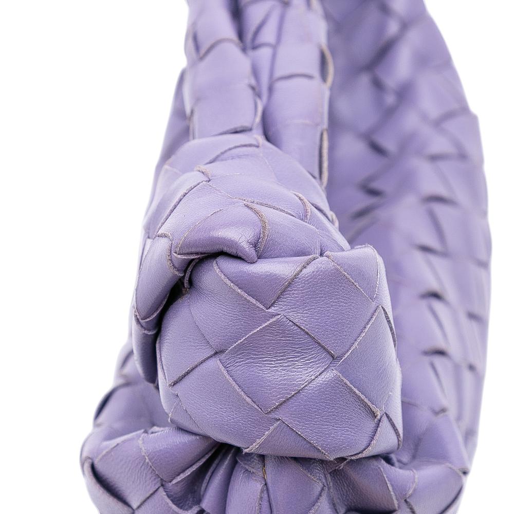 Bottega Veneta B Bottega Veneta Purple Nappa Leather Leather Mini Nappa Intrecciato Jodie Italy