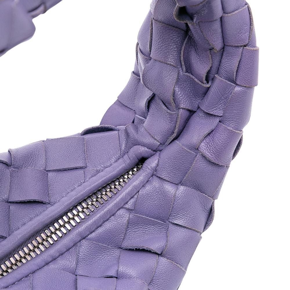 Bottega Veneta B Bottega Veneta Purple Nappa Leather Leather Mini Nappa Intrecciato Jodie Italy